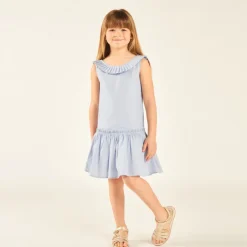 Doek jurk met een diepe rug meisjes