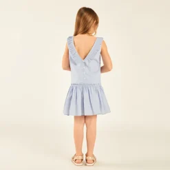 Doek jurk met een diepe rug meisjes