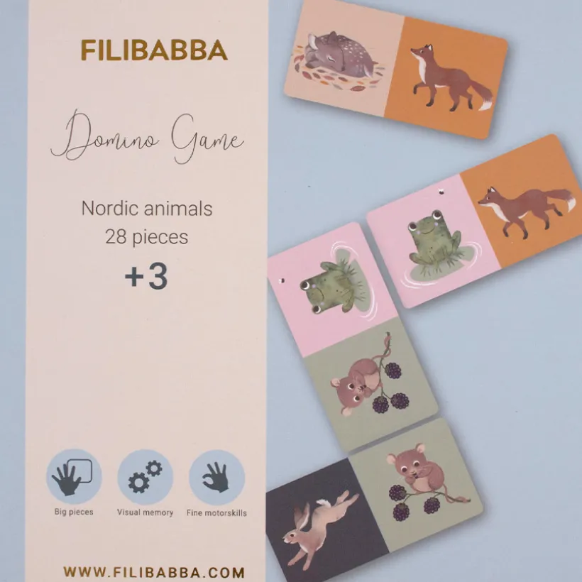 Dominospel 28stuks – Noorse dieren