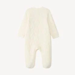Donsbieden met rits voor babyjongens, gewatteerd met sterpatronen.