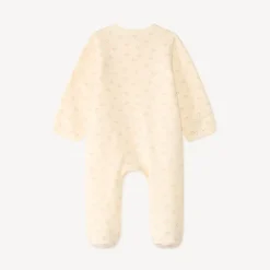 Dons-bien met ritssluiting in gestreepte velvet voor meisjesbaby's