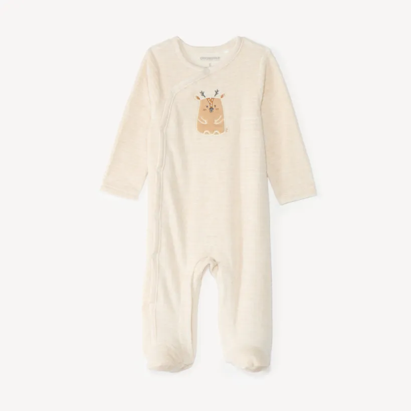 Dons-bien voor baby jongens in velours met dierenmotieven, afwerkingen variëren afhankelijk van de leeftijd.