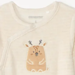 Dons-bien voor baby jongens in velours met dierenmotieven, afwerkingen variëren afhankelijk van de leeftijd.