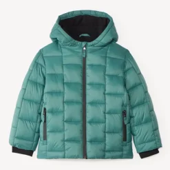 Donsjack voor jongens met een capuchon in micropolar voor extreme kou