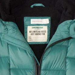 Donsjack voor jongens met een capuchon in micropolar voor extreme kou