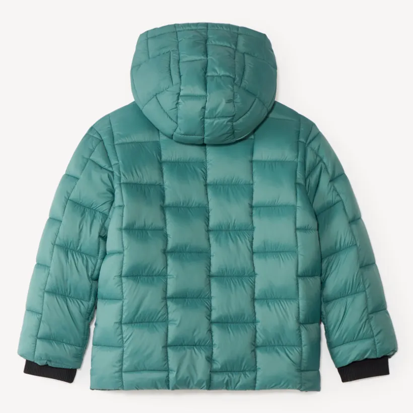 Donsjack voor jongens met een capuchon in micropolar voor extreme kou