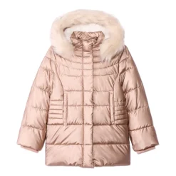 Donsjas Grand Froid met afneembare namaakbont meisjes