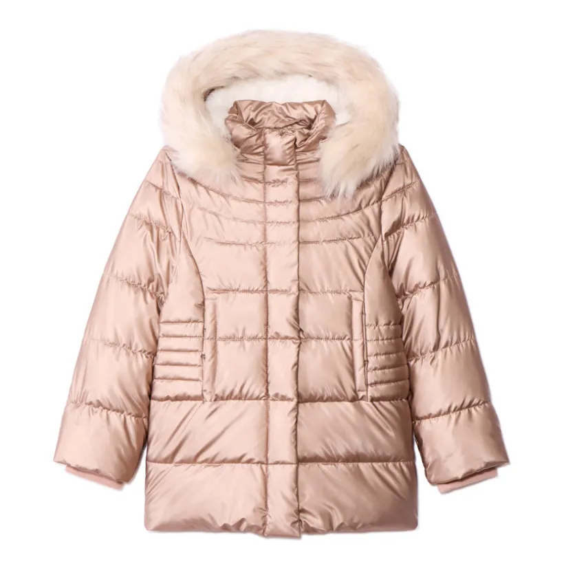 Donsjas Grand Froid met afneembare namaakbont meisjes