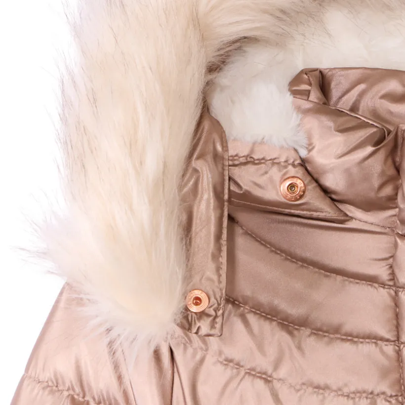Donsjas Grand Froid met afneembare namaakbont meisjes