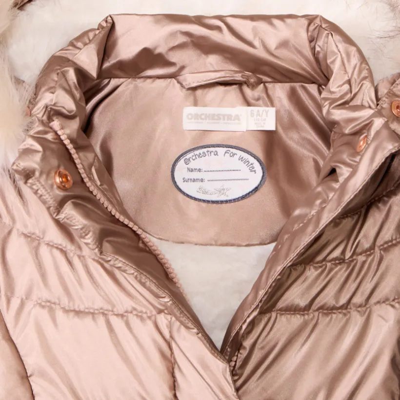 Donsjas Grand Froid met afneembare namaakbont meisjes