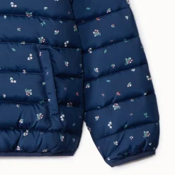 Donsjas met bloemenprint meisjes