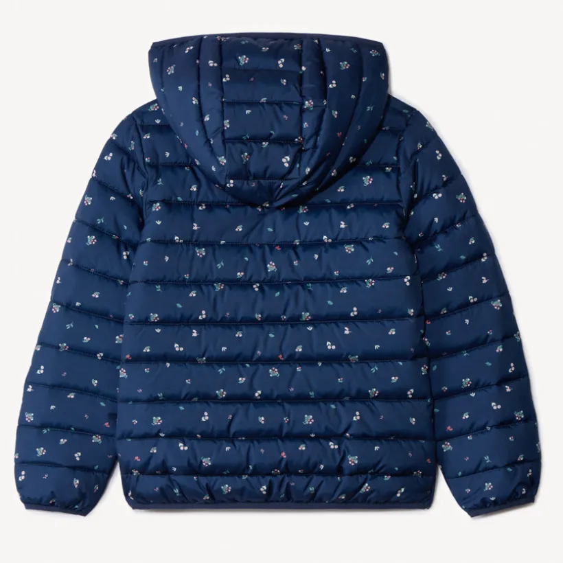 Donsjas met bloemenprint meisjes