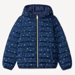 Donsjas met bloemenprint meisjes