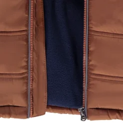 Donsjas met capuchon en microfleece voering voor baby jongen