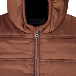 Donsjas met capuchon en microfleece voering voor baby jongen