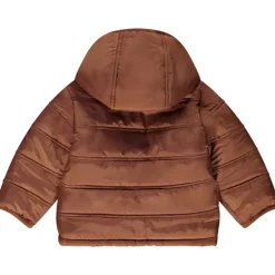 Donsjas met capuchon en microfleece voering voor baby jongen