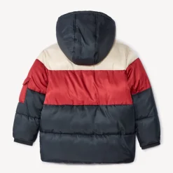 Donsjas met colourblock effect en kap jongens
