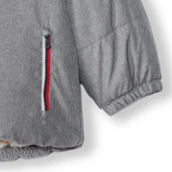 Donsjas met kap en sherpa-voering voor babyjongens