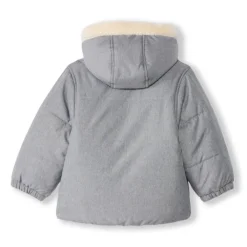 Donsjas met kap en sherpa-voering voor babyjongens