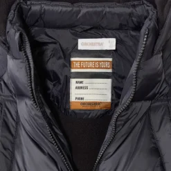 Donsjas microfleece met kap jongens