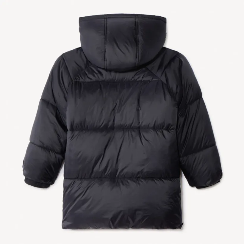 Donsjas microfleece met kap jongens