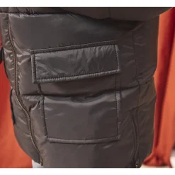 Donsjas microfleece met kap jongens