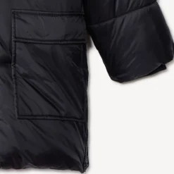 Donsjas microfleece met kap jongens