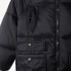 Donsjas microfleece met kap jongens