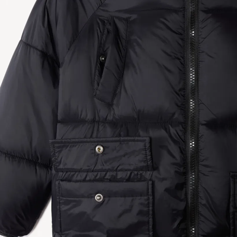 Donsjas microfleece met kap jongens