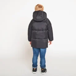 Donsjas microfleece met kap jongens
