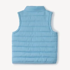 Donsjas zonder mouwen, effen kleur, voor babyjongens