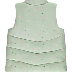 Donsjas zonder mouwen met bloemen/harten voor baby meisje