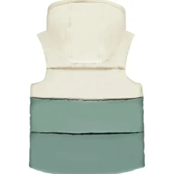 Donsjas zonder mouwen met colour block effect voor baby jongen