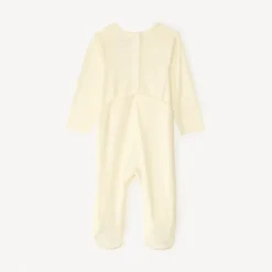 Donslaappak van jersey met borduursel voor babymeisjes