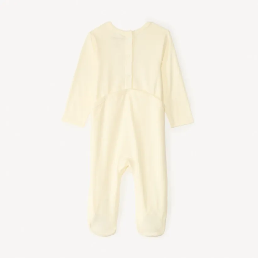 Donslaappak van jersey met borduursel voor babymeisjes