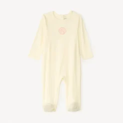 Donslaappak van jersey met borduursel voor babymeisjes