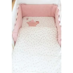 Donsovertrek bed Blush Allover