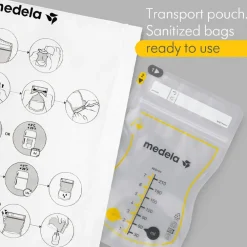 Doos van 50 bewaarzakjes Easy voor moedermelk
