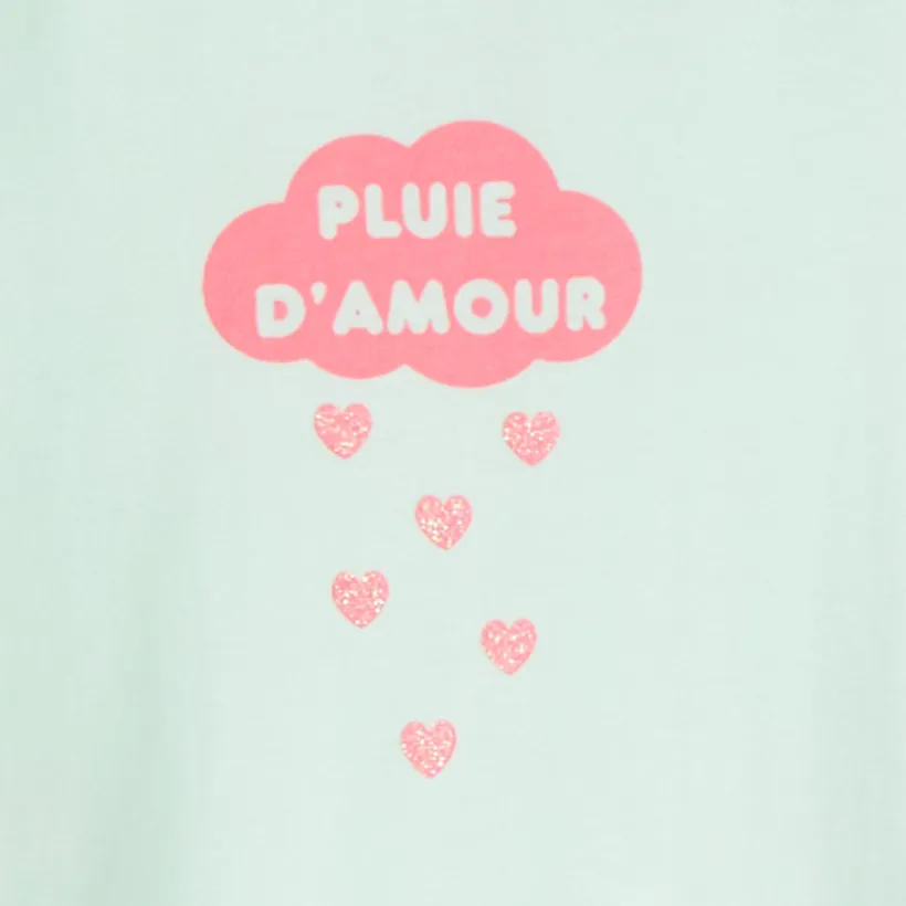 Dors-bien jersey met fantasiedruk meisjes baby