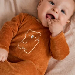 Dors-bien voor babyjongens in schattige fluwelen print.