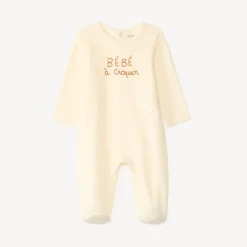 Dors-bien voor babyjongens in schattige fluwelen print.