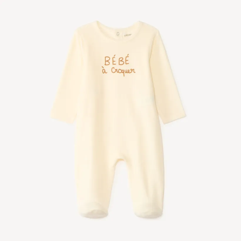 Dors-bien voor babyjongens in schattige fluwelen print.