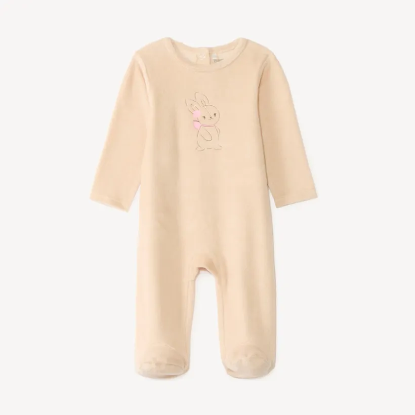 Dors-bien voor babymeisjes in schattige veloursprint