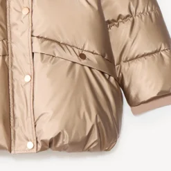 Doudoune voor meisjes met een schapenwoolvoering en capuchon voor extreem koude temperaturen.