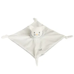Doudou plat van velours kat