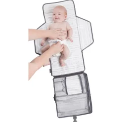 Draagbare luiermatras Grijs