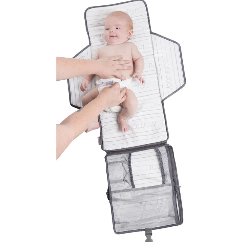 Draagbare luiermatras Grijs