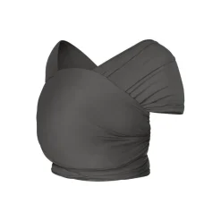 Draagdoek gebreid Aura Soft black Ergobaby ultralicht en makkelijk te knopen