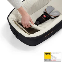 Draagmand Calmi R129 Carbon voor kinderwagen en auto met i-Size norm ECE R129