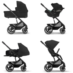 Draagmand Cot S Lux Balios 2023 Moon Black